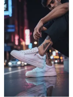 Adidasi barbati casual, albi C76 T13-3