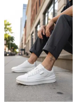 Adidasi barbati casual albi 069 N10-4