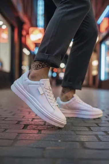 Adidasi barbati casual albi 069 N10-4
