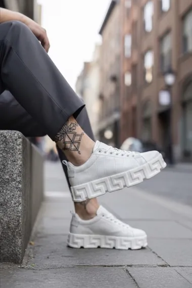 Adidasi barbati casual, VSC, albi 0825