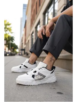 Adidasi barbati albi cu negru 93 N8-4