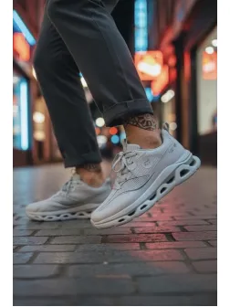 Adidasi barbati casual, gri 1683