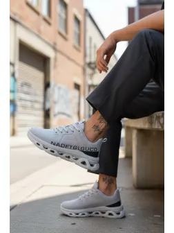 Adidasi barbati casual, gri 1685