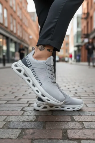 Adidasi barbati casual, gri 1685