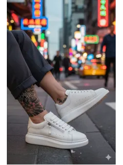 Adidasi barbati casual, albi K05 N10-3