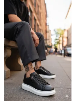 Adidasi barbati casual, negri cu alb K05 N10-3