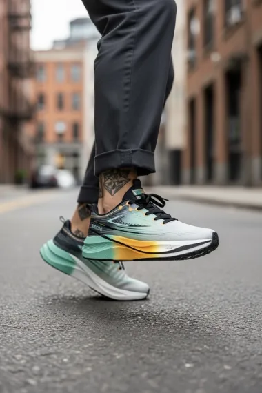 Adidasi barbati sport verzi K75