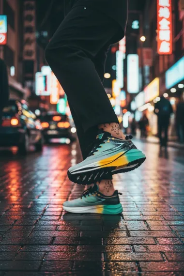 Adidasi barbati sport verzi K75