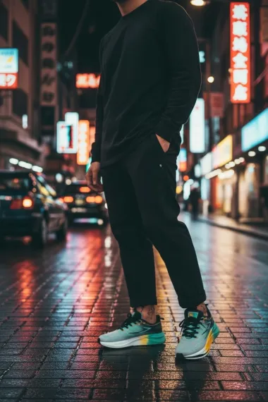 Adidasi barbati sport verzi K75