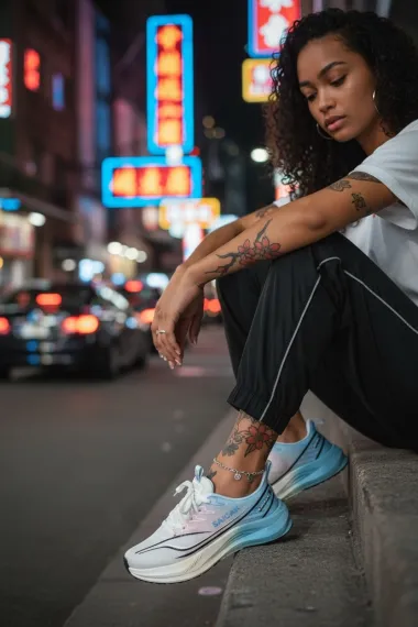 Adidasi dama sport, albi, K76