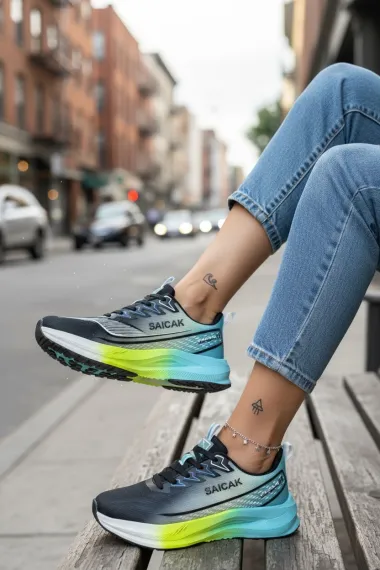 Adidasi dama sport, albastri, K76