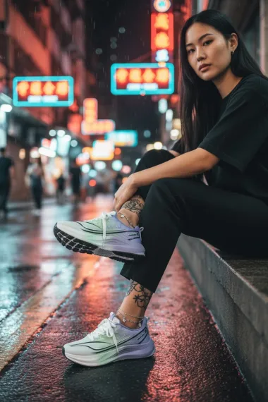 Adidasi dama sport, mov, K76