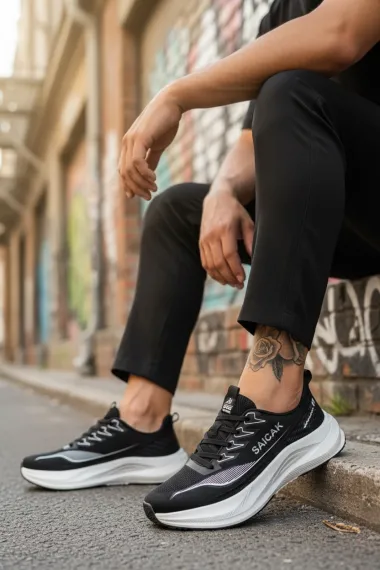 Adidasi barbati sport negri K77