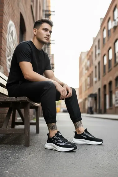 Adidasi barbati sport negri K77