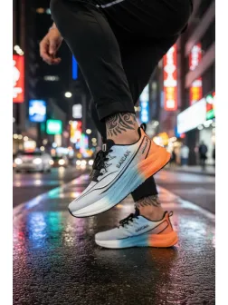 Adidasi barbati sport orange K77