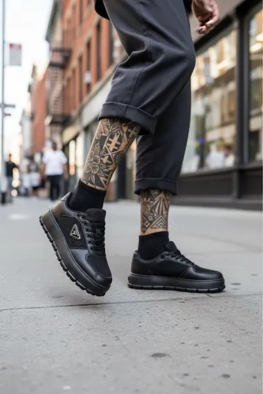 Adidasi barbati casual, negri L100