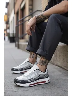 Adidasi barbati casual, albi M68