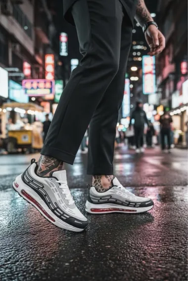 Adidasi barbati casual, albi M68