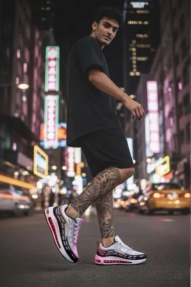 Adidasi barbati casual, albi M68