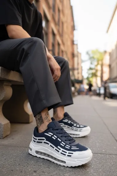 Adidasi barbati casual, bleumarin M68