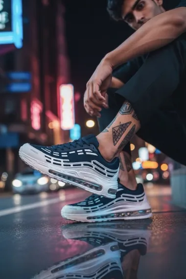 Adidasi barbati casual, bleumarin M68