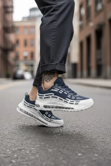 Adidasi barbati casual, bleumarin M68