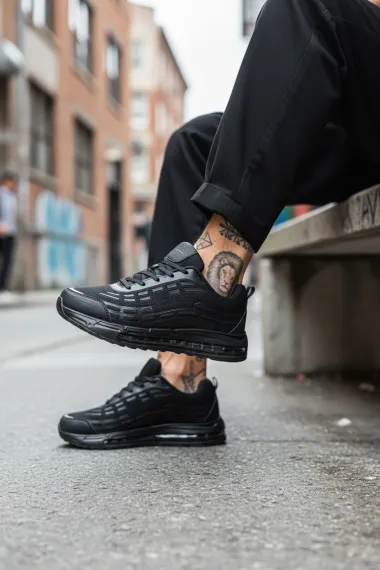 Adidasi barbati casual, negri M68