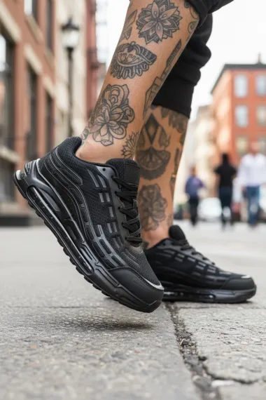 Adidasi barbati casual, negri M68