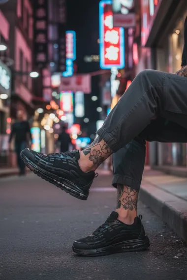 Adidasi barbati casual, negri M68