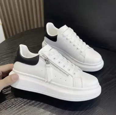 Adidasi barbati casual, albi cu negru K05 N10-1