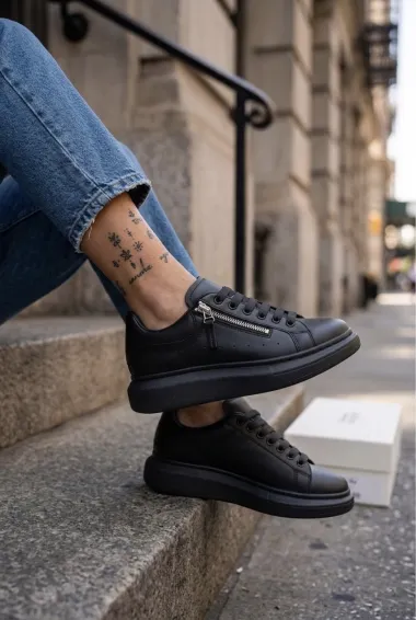 Adidasi barbati casual, negri K05 N10-3