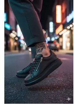 Adidasi barbati casual, negri K05 N10-3