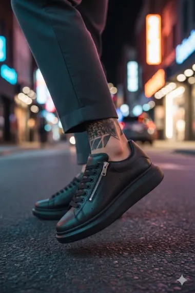 Adidasi barbati casual, negri K05 N10-3