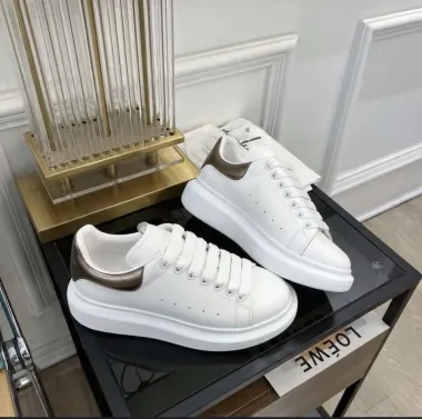 Adidasi dama casual albi cu maro 111 N5-4