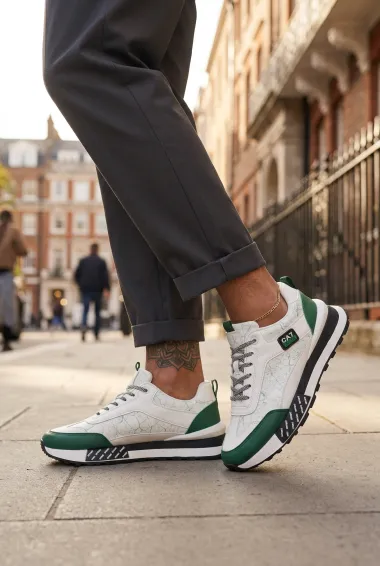 Adidasi barbati casual, albi A103 N8-3