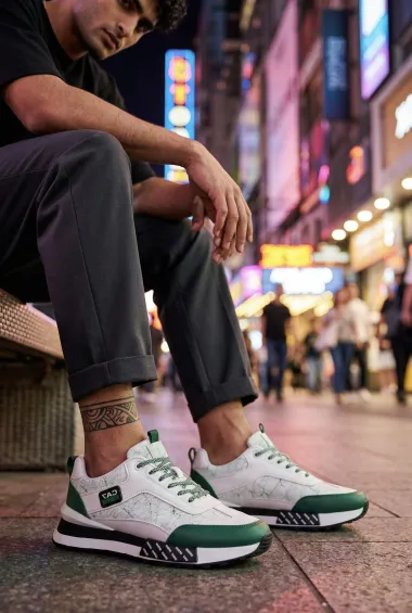 Adidasi barbati casual, albi A103 N8-3