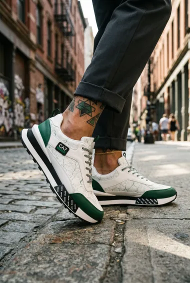 Adidasi barbati casual, albi A103 N8-3