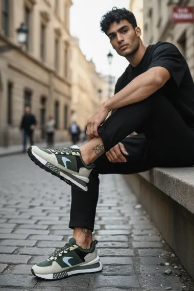 Adidasi barbati casual, kaki A105 T14-2