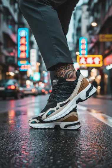 Adidasi barbati casual, negri A106 N9-3