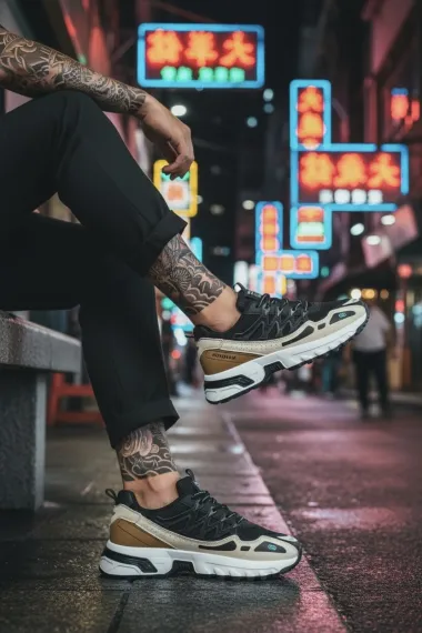 Adidasi barbati casual, negri A106 N9-3