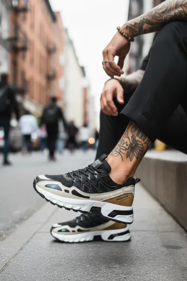 Adidasi barbati casual, negri A106 N9-3