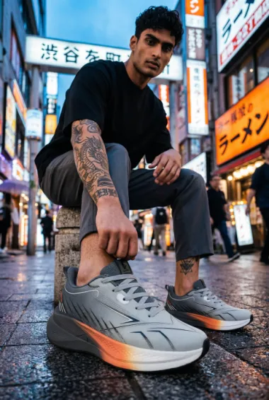 Adidasi barbati sport gri F5