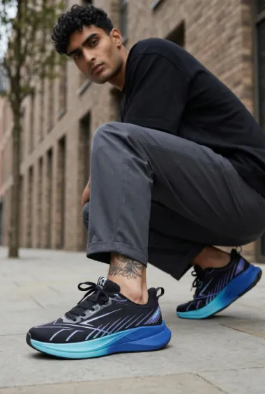 Adidasi barbati sport albastri F5