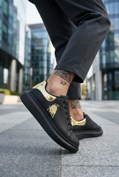 Adidasi barbati casual negri FCL805 T6-2