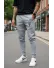 Pantaloni de trening gri 12616 K4