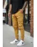 Pantaloni de trening cargo, crem, conici Y101 26-4