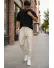 Pantaloni de trening bej conici 2648 33-2.1