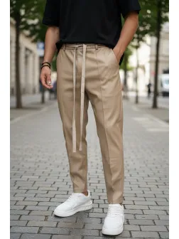 Pantaloni de trening crem conici 2648 34-3.1 Pantaloni de trening crem conici 2648 34-3.1