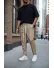 Pantaloni de trening crem conici 2648 34-3.1