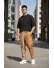 Pantaloni de trening maro conici 2648 33-2.2